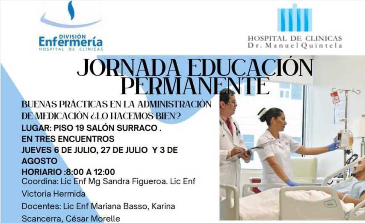 Jornadas de Educación Permanente  : Buenas Prácticas de Administración de Medicamentos 